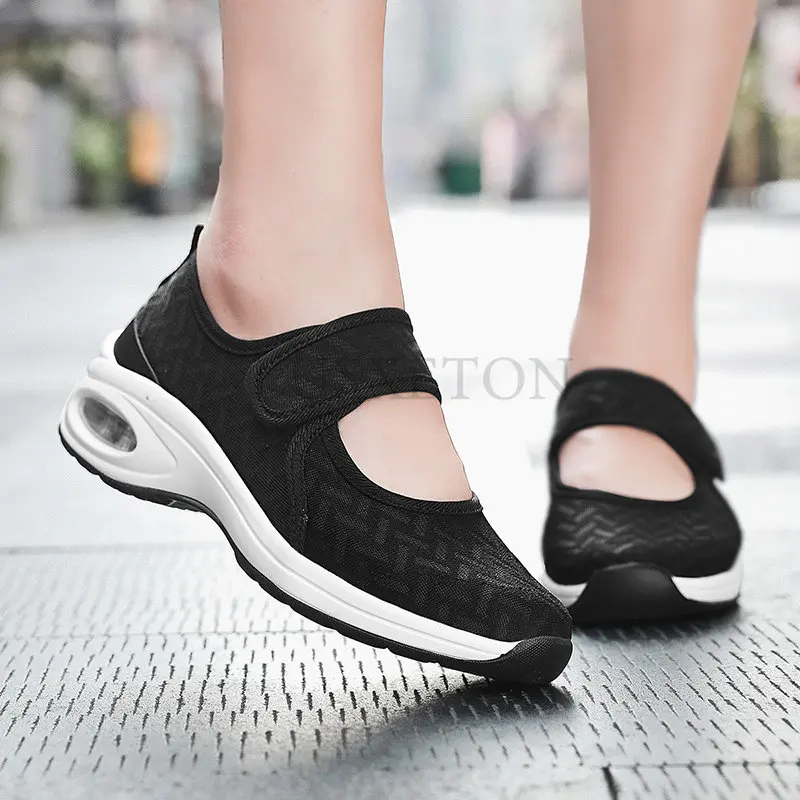 Women Shoes Breathable Walk Mesh Flat Casual Shoe Lady Sneaker Women Tenis Feminino Shoes Lady Mesh Summer Shoes