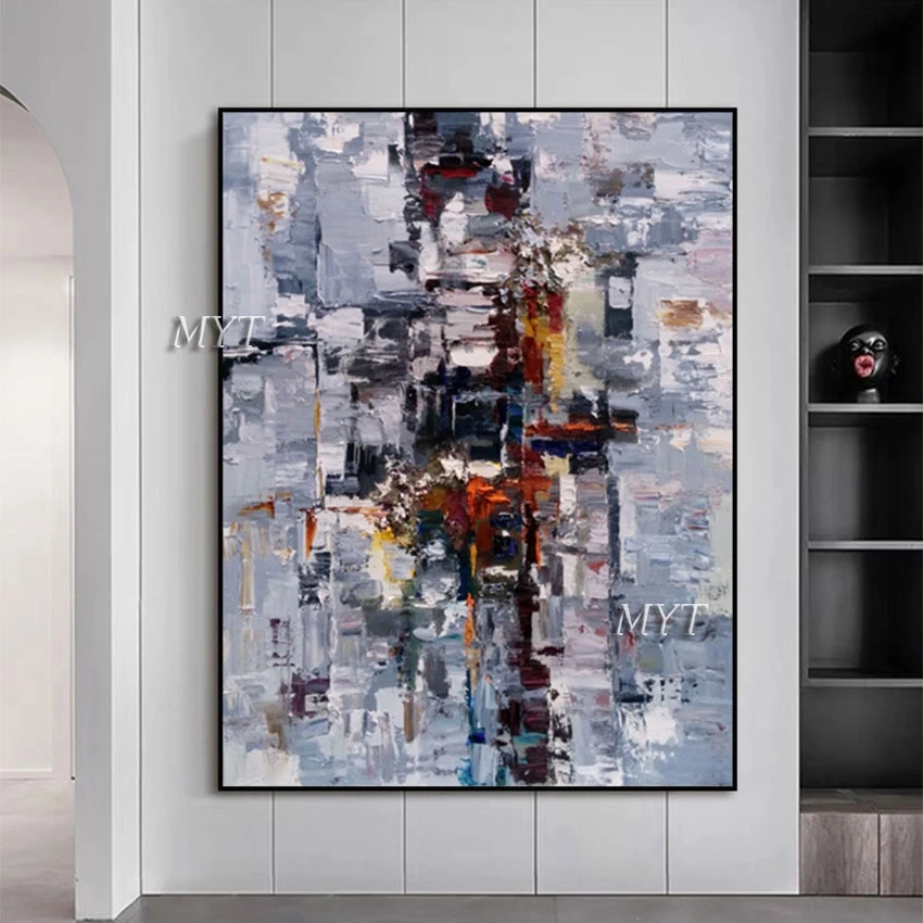 Современная текстурированная Холст Картина маслом без рамки дешевая ручная