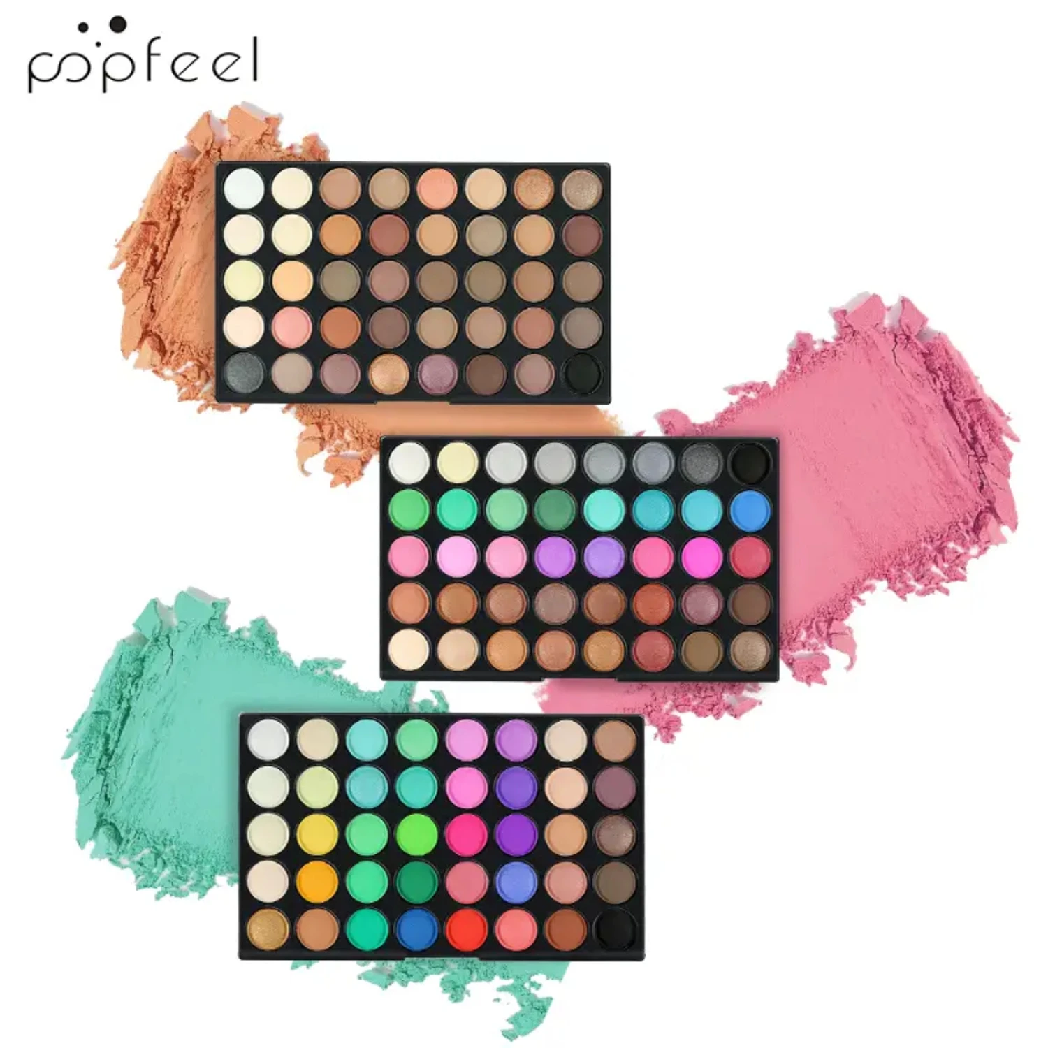 Palette Professional Makeup Eyeshadow - POPFEEL 120 Красивые цвета теней для век идеально подходят