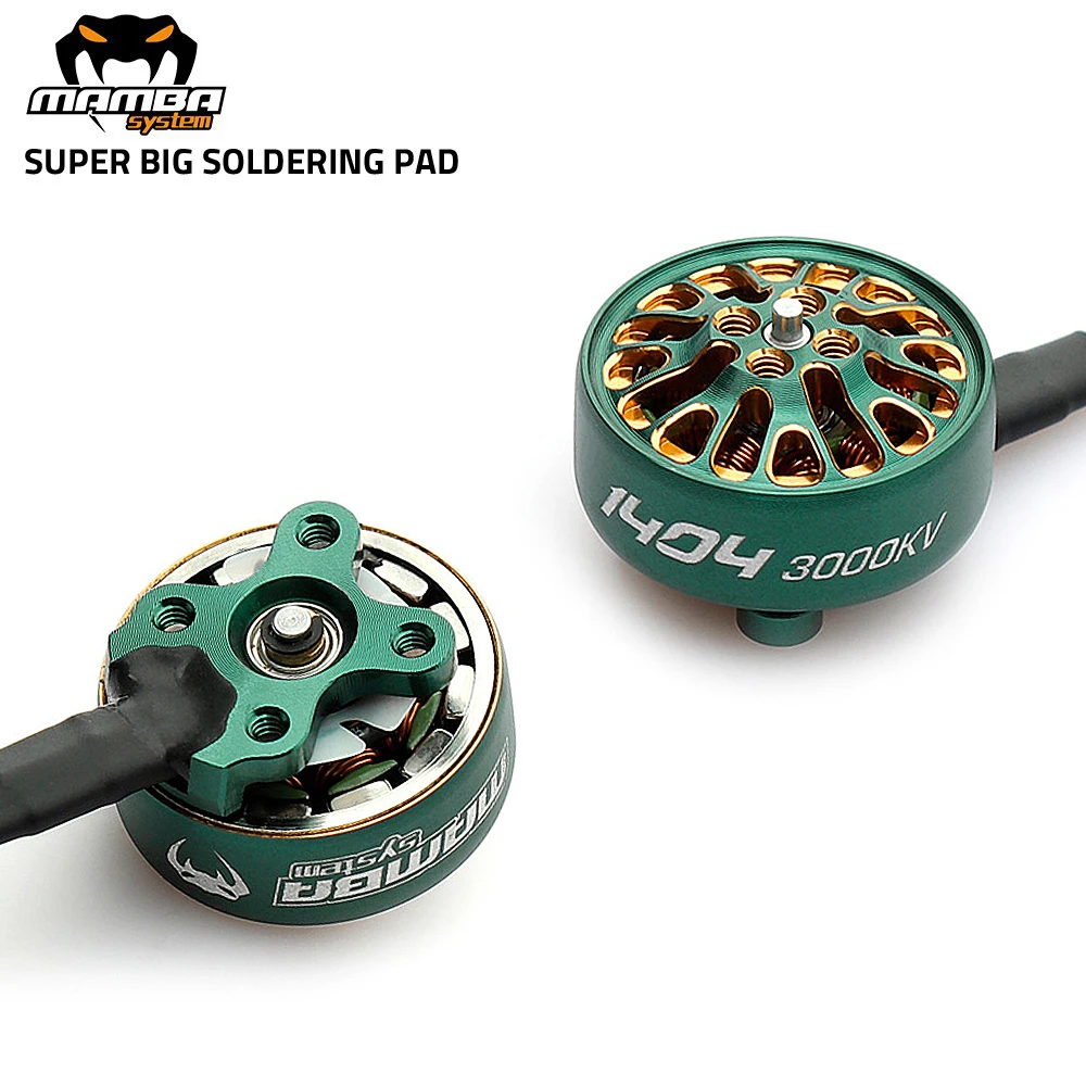 DIATONE MAMBA TOKA 1404 3000KV/4000KV 3-6S бесщеточный двигатель W/1,5mm вал из титанового сплава 2,5-4 дюймовый Пропеллер для дрона RC FPV