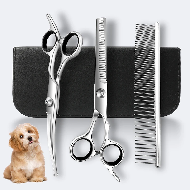 4 шт. ножницы для ухода за собаками с безопасным круглым кончиком набора стрижки