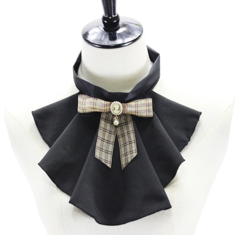 

Victorian Ruffled Collar Elegant Girls Blouse Collar Elegant Lapel