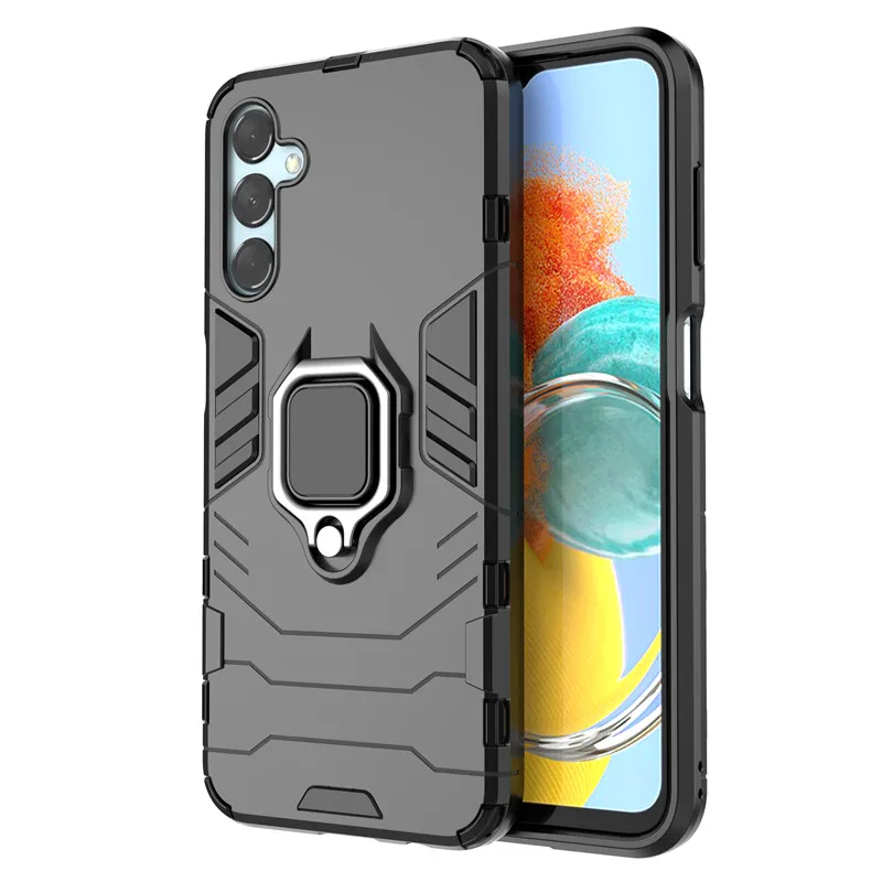 For Samsung Galaxy M14 5G Case 6.6 inch Hard Armor Finger Ring Protective Bumper For Samsung M14 Case For Galaxy M14 Cover
