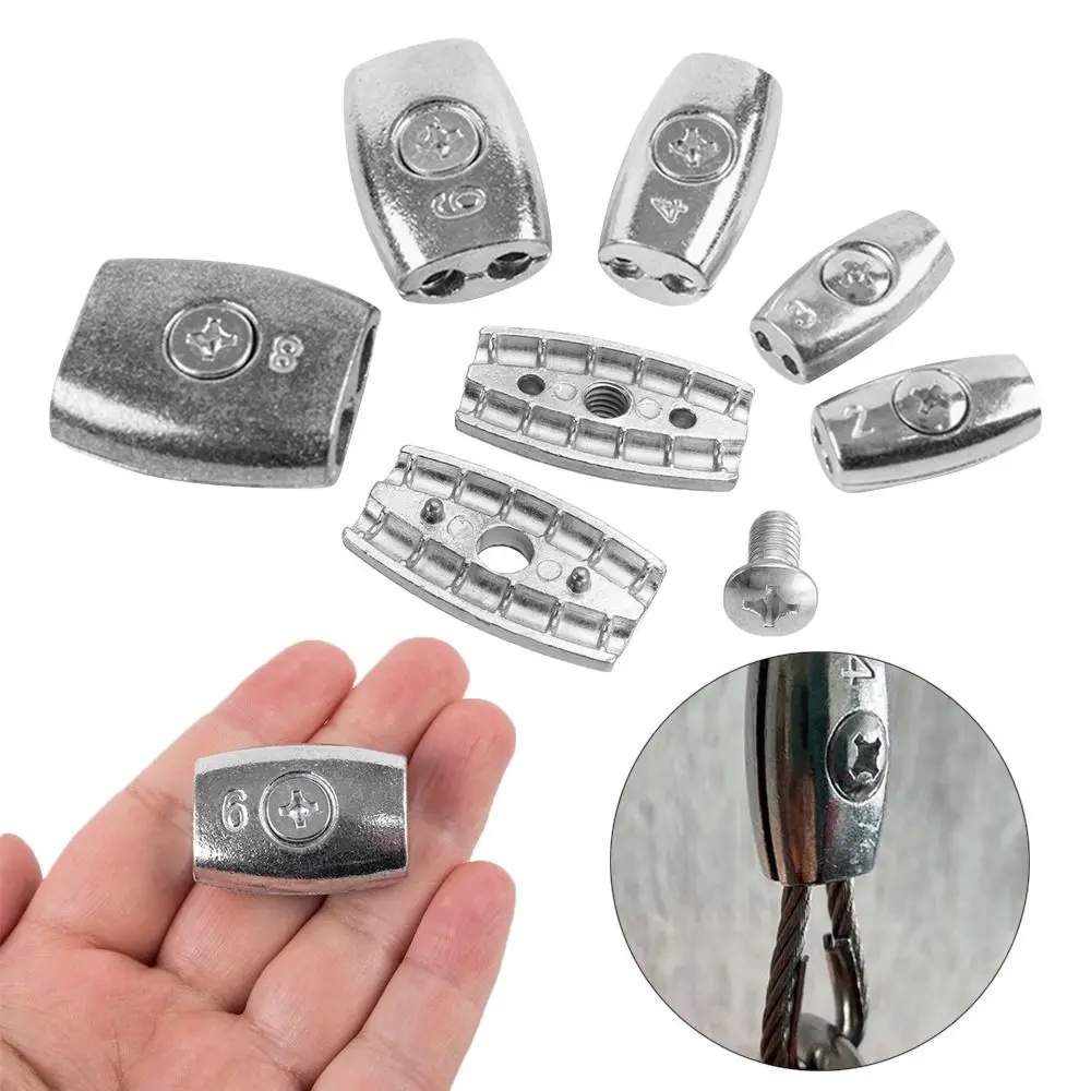 

Кабельный зажим для троса металлический 2/3/4/6/8 мм