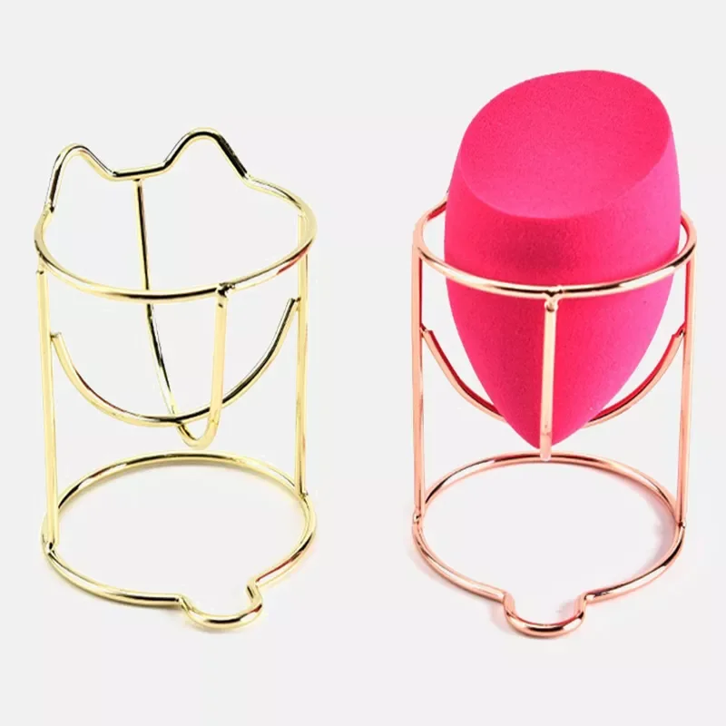 

1 pcs Cute Cat Beauty Egg Bracket Dryer cosmetic Makeup Sponge Gourd Powder Puff Rack Organizer Box Shelf Holder storage Tools