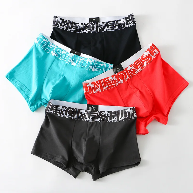Brand Cotton Underwear Men Boxer Homme Mens Boxers Panties Man Cuecas Masculina Calzoncillos Size M-3XL Underpants
