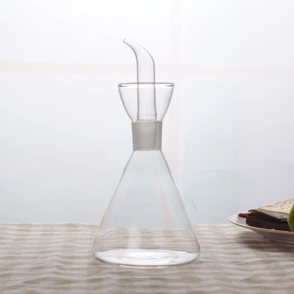 

1PC Oil Cruet Oil Pourer Glass Oil Cruet Glass Cruet Bottle Vinegar Storage Bottle Glass Oil Bottle
