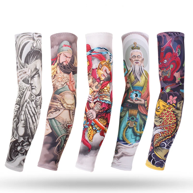 

Motorcycle Arm Sleeves Plus Size Cycling Cuff Summer UV Sun Protection Game Sunscreen Fishing Arm Cover Basketball Elbow Pad