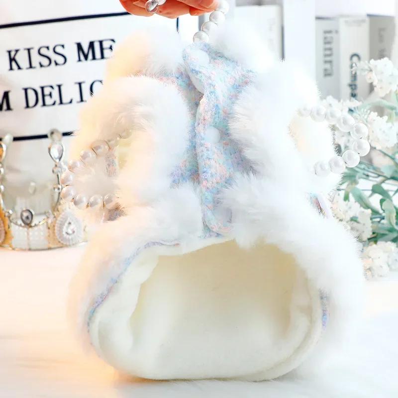 Зимняя одежда для домашних животных пальто собак плотная теплая щенков йоркский