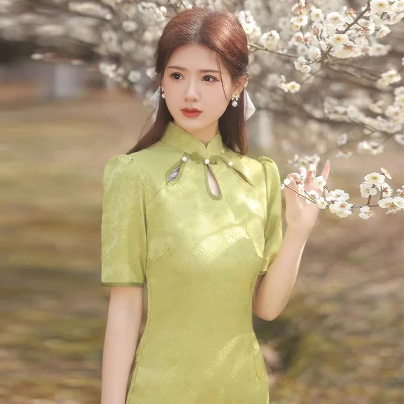 Пикантное ажурное жаккардовое атласное китайское традиционное женское