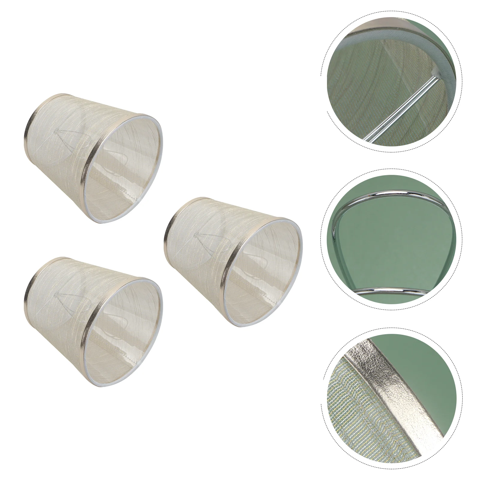 

3 Pcs Blue Lamp Shades Chandelier Lamp Shades Light Bulb Vintage Lamp Shades Clip On Bulb Ceiling Lamp Shades