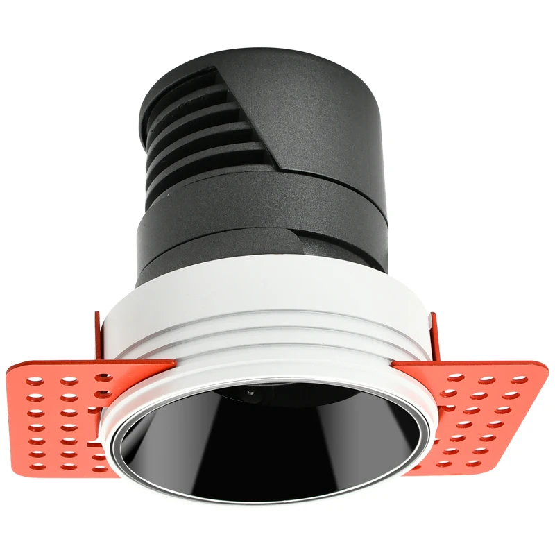 Светодиодный безрамочный Точечный светильник приглушаемая Скрытая