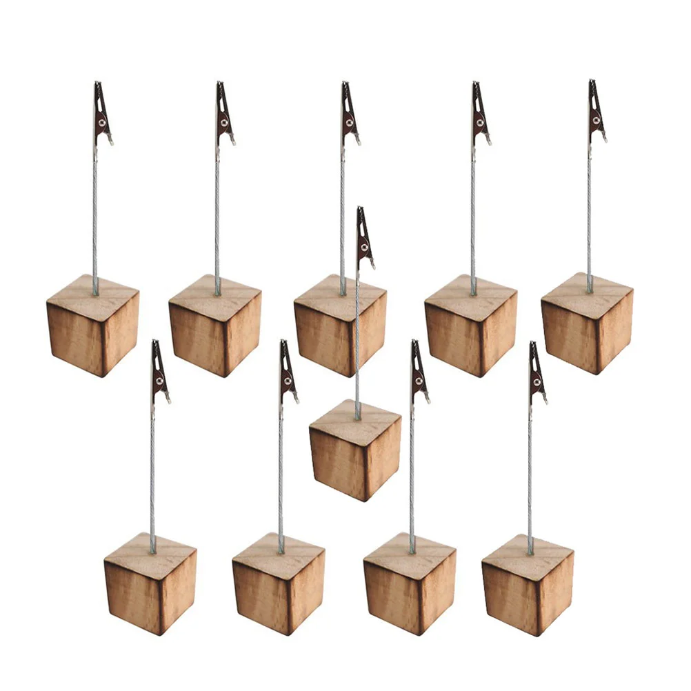 

10pcs Base Clip Creative Wedding Menu Clip for Hotel Restaurant Wedding Home