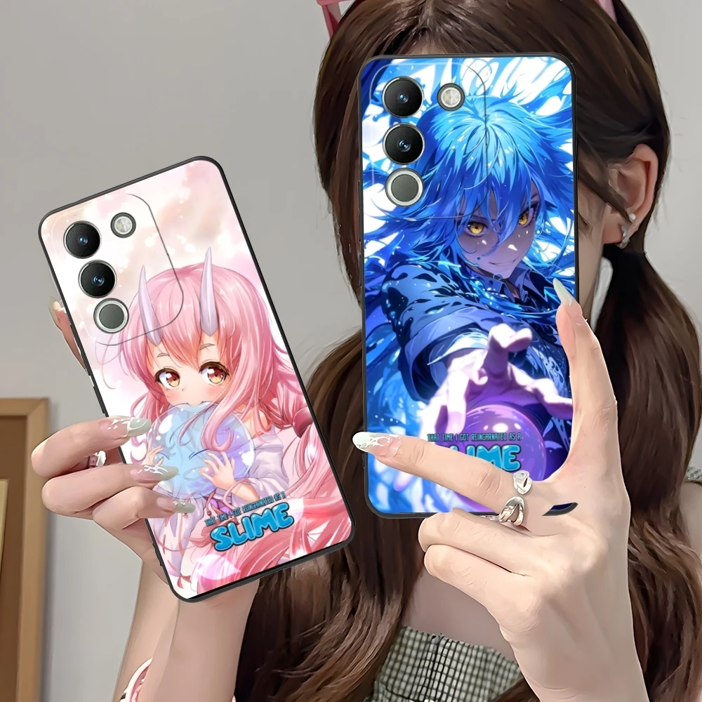 Чехол для мобильного телефона Slime Tensura Rimuru VIVO Y95 Y93 Y31 Y20 V19 V17 V15 Pro X60 NEX черный мягкий