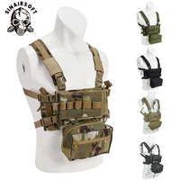 tactical mk3 chest rig micro chassis sack pouch h harness m4 ak magazine insert airsoft paintball accessories hunting vest nylon