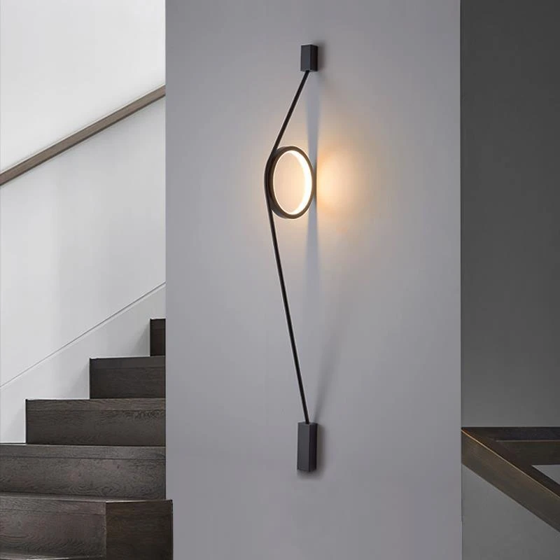 

Modern Simple LED Wall Lamp Minimalist Background Decor Sconce Atmosphere Living Room Bedside Art Indoor Wall Lighting Luminaire