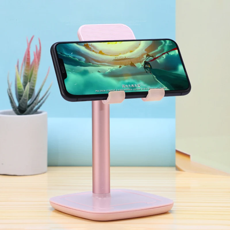 

Mobile Phone Holder Aluminum Alloy Adjustable Desktop Mobile Phone Computer Stand Live Streaming Watch TV Lazy Phone Bracket