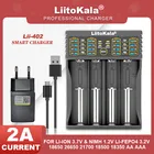 Зарядное устройство Liitokala Lii-402 100 18650, зарядное устройство 1,2 в 3,7 в 3,2 в 3,85 в AA AAA 26650 16340 NiMH для литиевых аккумуляторов + зарядное устройство 5 в 2 а