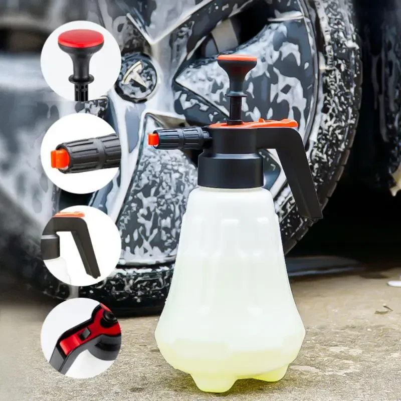 

Snow Foam Water Sprayer Hand Pressurized Foam Car Wash 2.0L Soap Sprayer for Car Window Washing Automotive Detailing