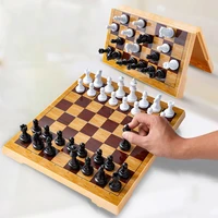 professional chess board set family table mini luxury folding magnetic chess travel educational party schachspiel chess peices