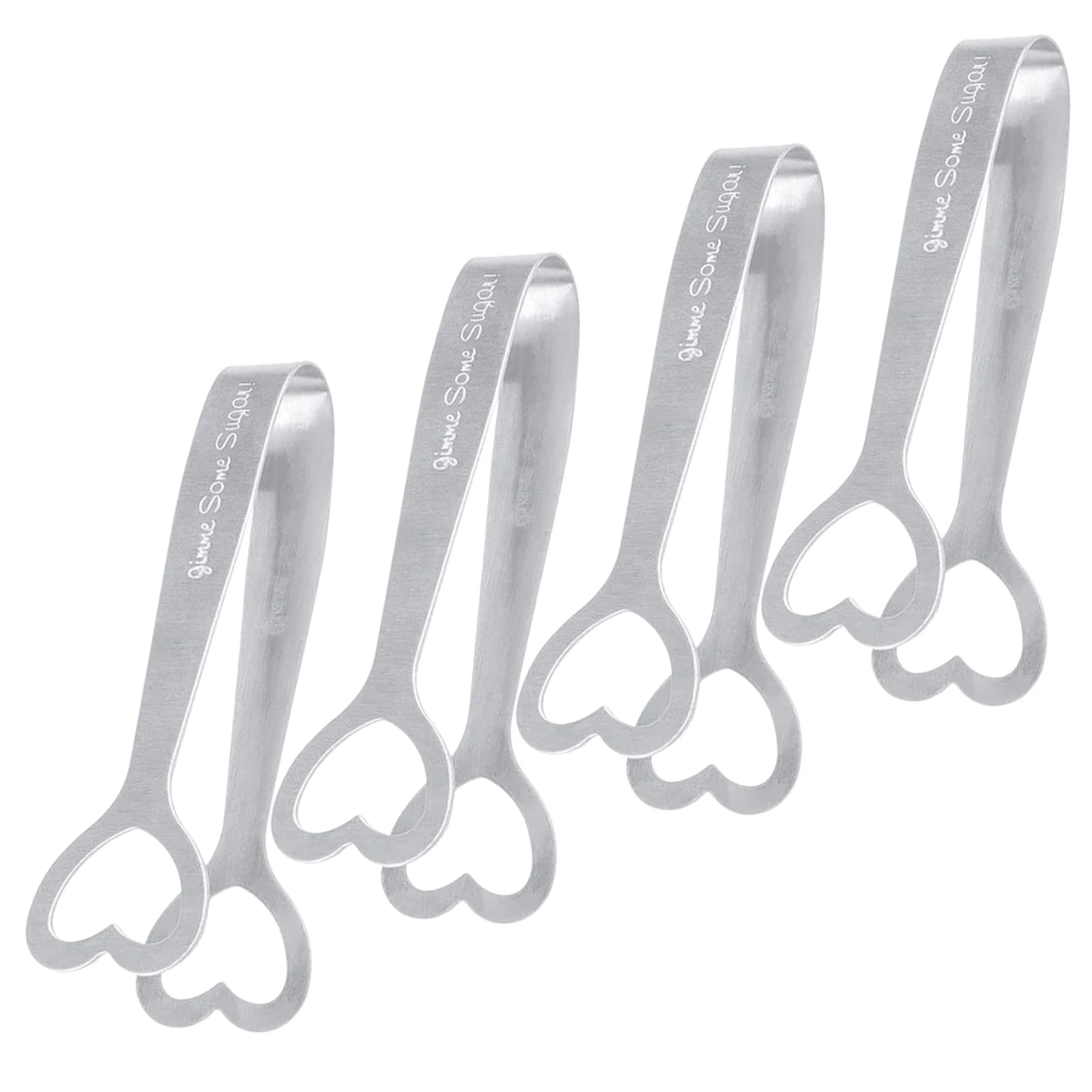

4Pcs Mini Ice Tongs Sugar Tongs 11cm/4.2in Mini U-Shaped Serving Tongs Small Candy Appetizers Lemon Tongs For Tea Party Coffee