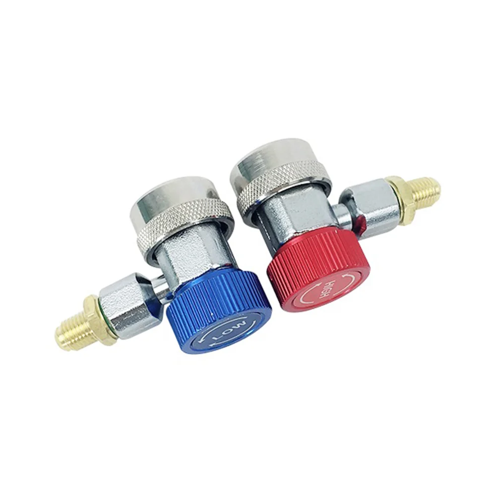 

1 Pair Air Conditioning Manifold Hose Gauge Quick Connector for Air Conditioning Car Quick Connector Adapter