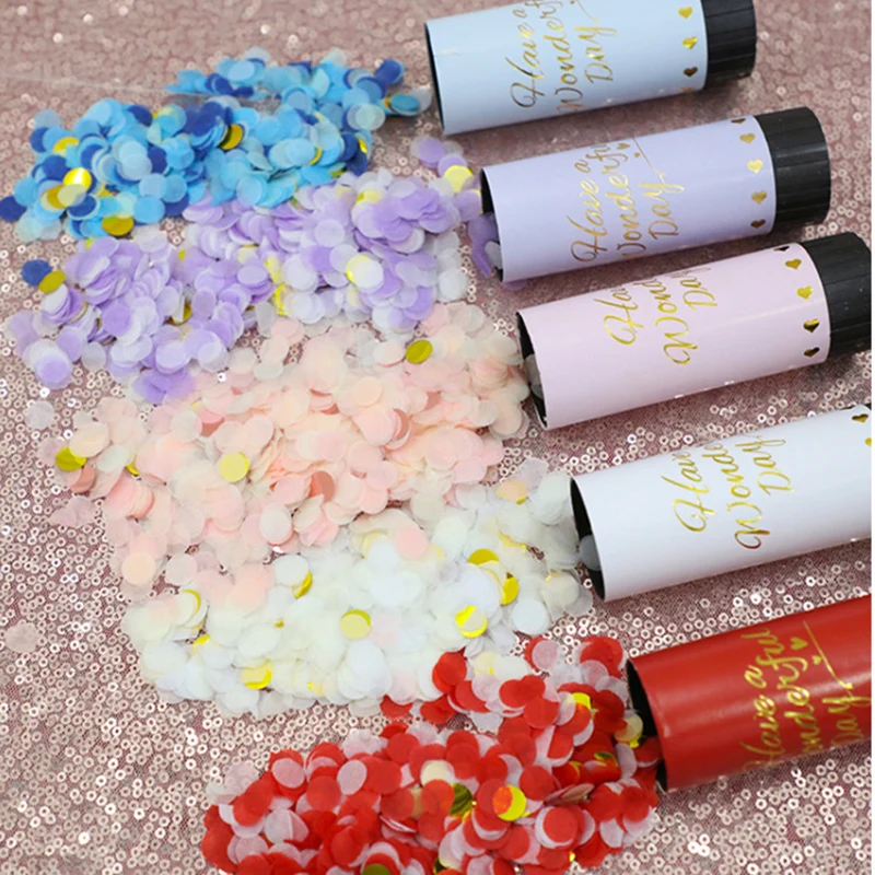 

10 шт., конфетти-пушки для свадьбы