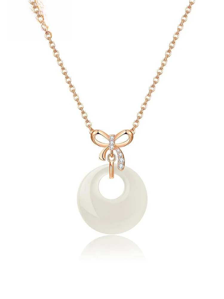 Ожерелье из стерлингового серебра с пряжкой Vana Peace женское легкое роскошное