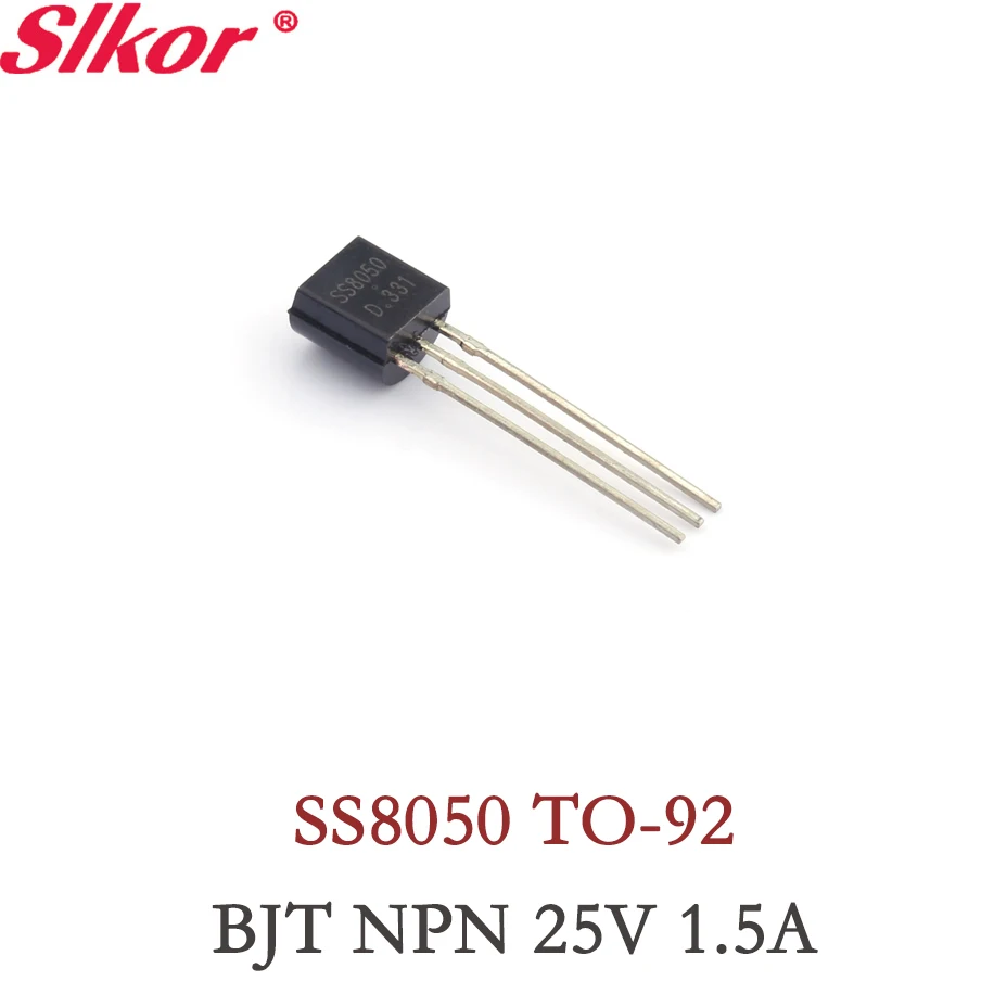

10PCS Original SS8050 NPN 25V 1.5A 300mW TO-92 SMD Bipolar BJT Transistor set kit Y1