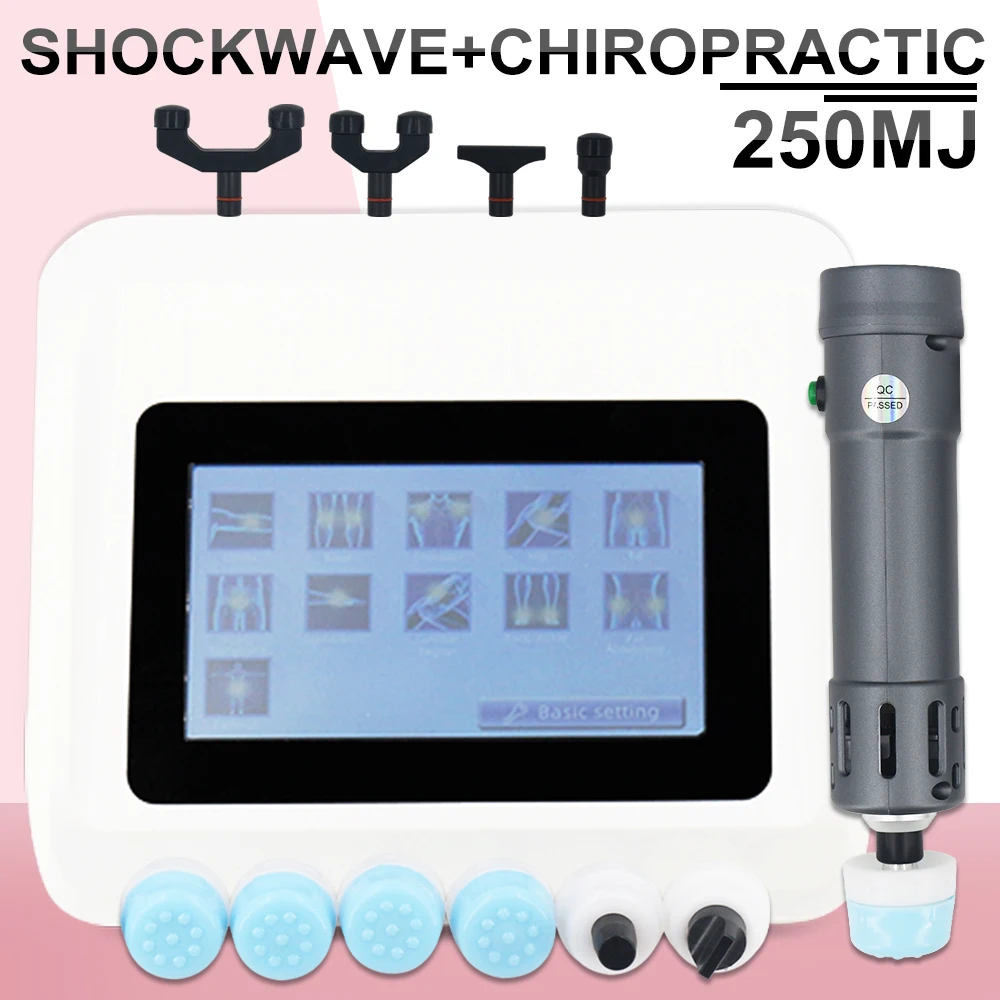 

New 250MJ Shockwave Therapy Machine Effective Plantar Fasciitis Pain Relief ED Treatment Shock Wave Relaxation Portable Massager