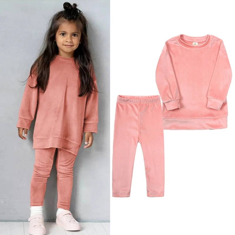 

Baby Long Sleeve Tops Pants Outfits Clothes Set Children Autumn Casual Suit