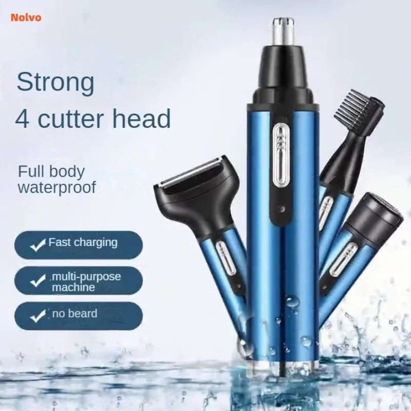 Professional 4 In 1 Nose Hair Trimmer Usb Rechargeable Electric All In One Nose Trimmer Easy Cleansing For Men Women Face Care