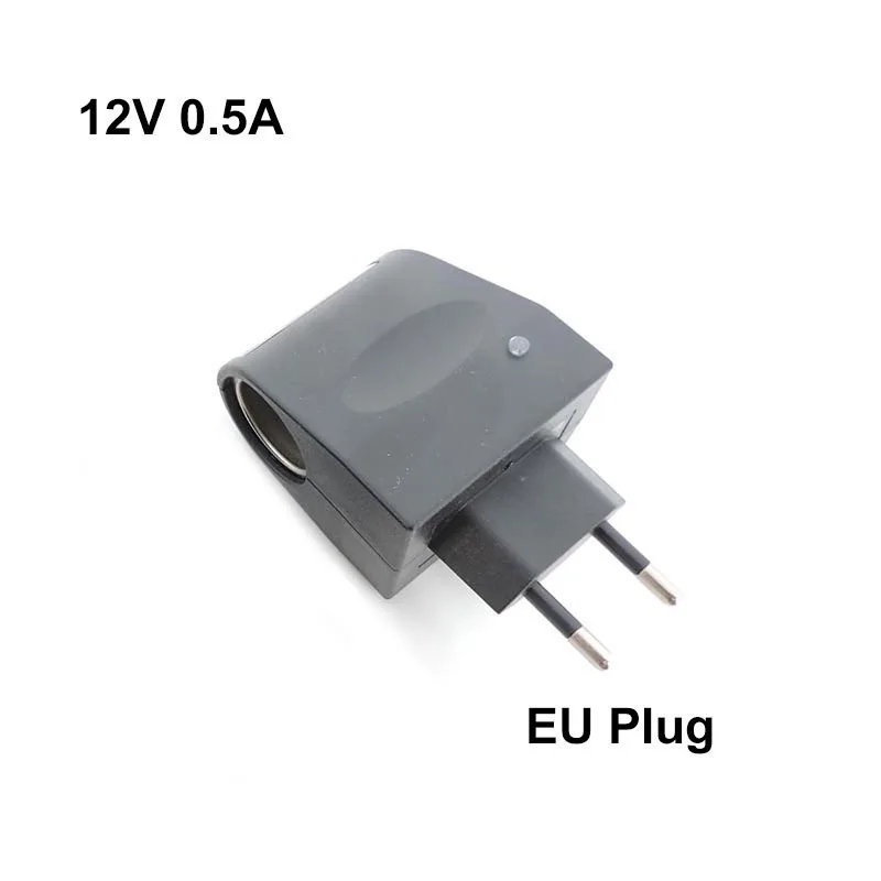 AC 220V To DC 12V 0.5a 1a 2a 1000ma Автомобильный прикуриватель адаптер питания вилка