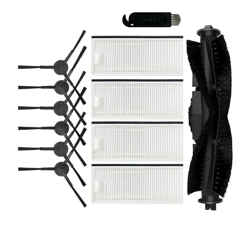 

Main Brush Side Brush HEPA Filter Replacement Accessories For Thamtu G11 Robot Vacuum Cleaner