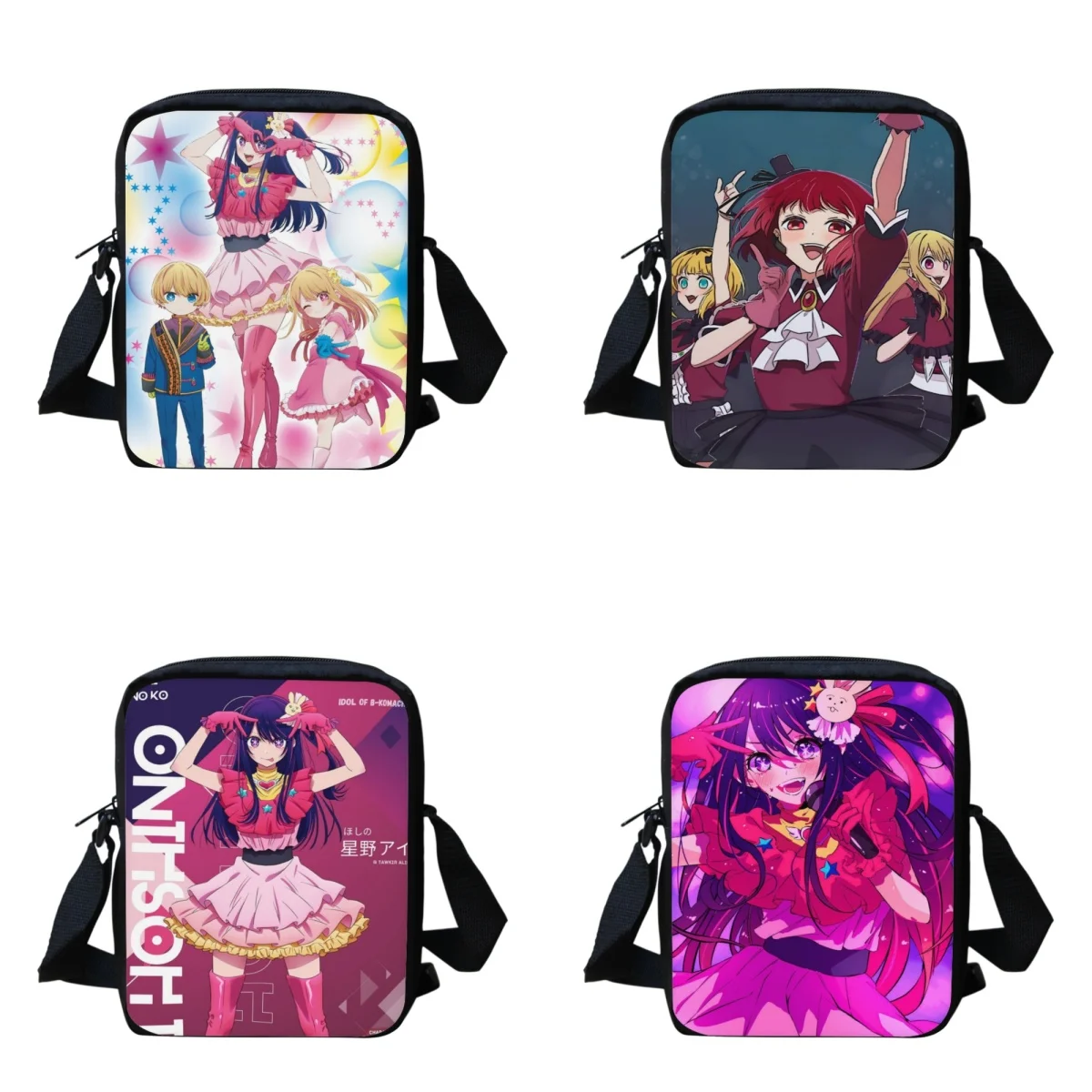 

Belidome Anime Oshi No Ko Children's Crossbody Bags Lightweight Messenger Bags Kids Girls Shoulder Bag Daily School Bags 2023