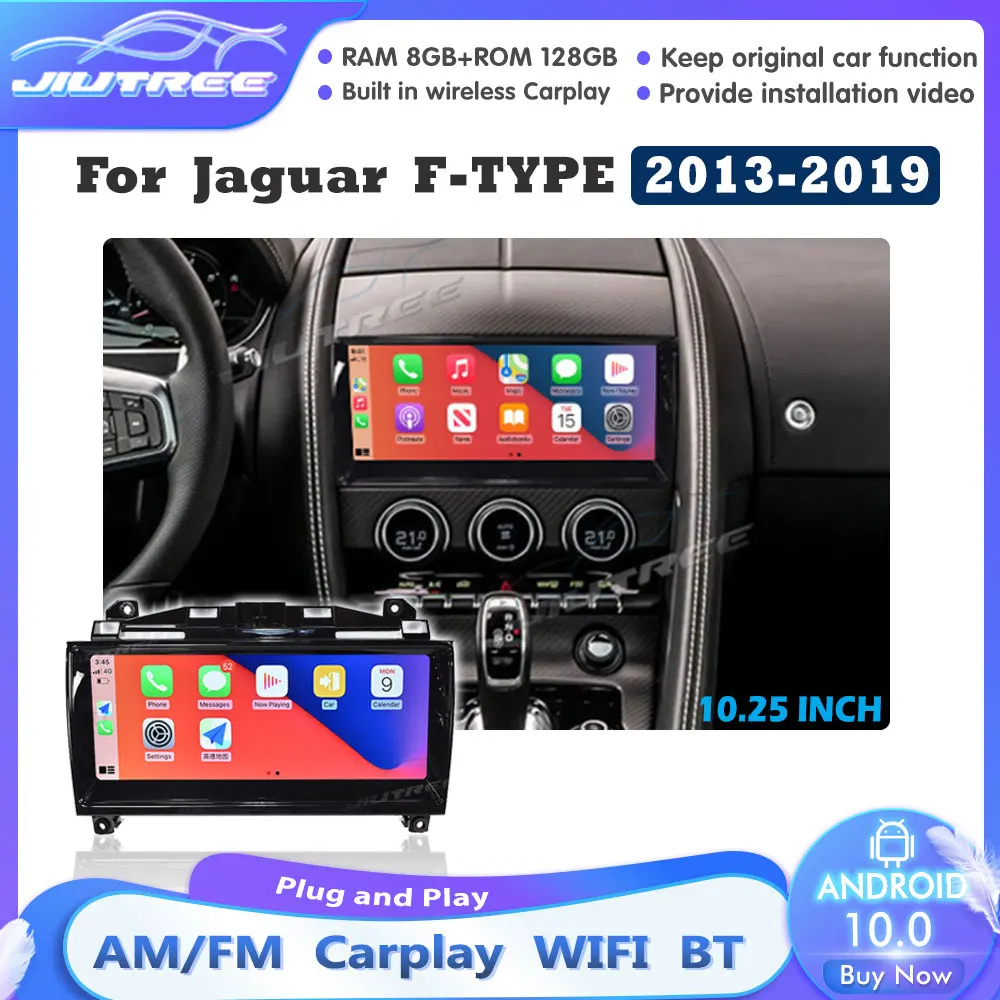 

Автомагнитола 8G + 128G Android 10,0 для Jaguar F-Type X152 2013-2019, мультимедийный проигрыватель, автостереомагнитола, автомагнитола, автомагнитола, головное устройство DSP Carplay