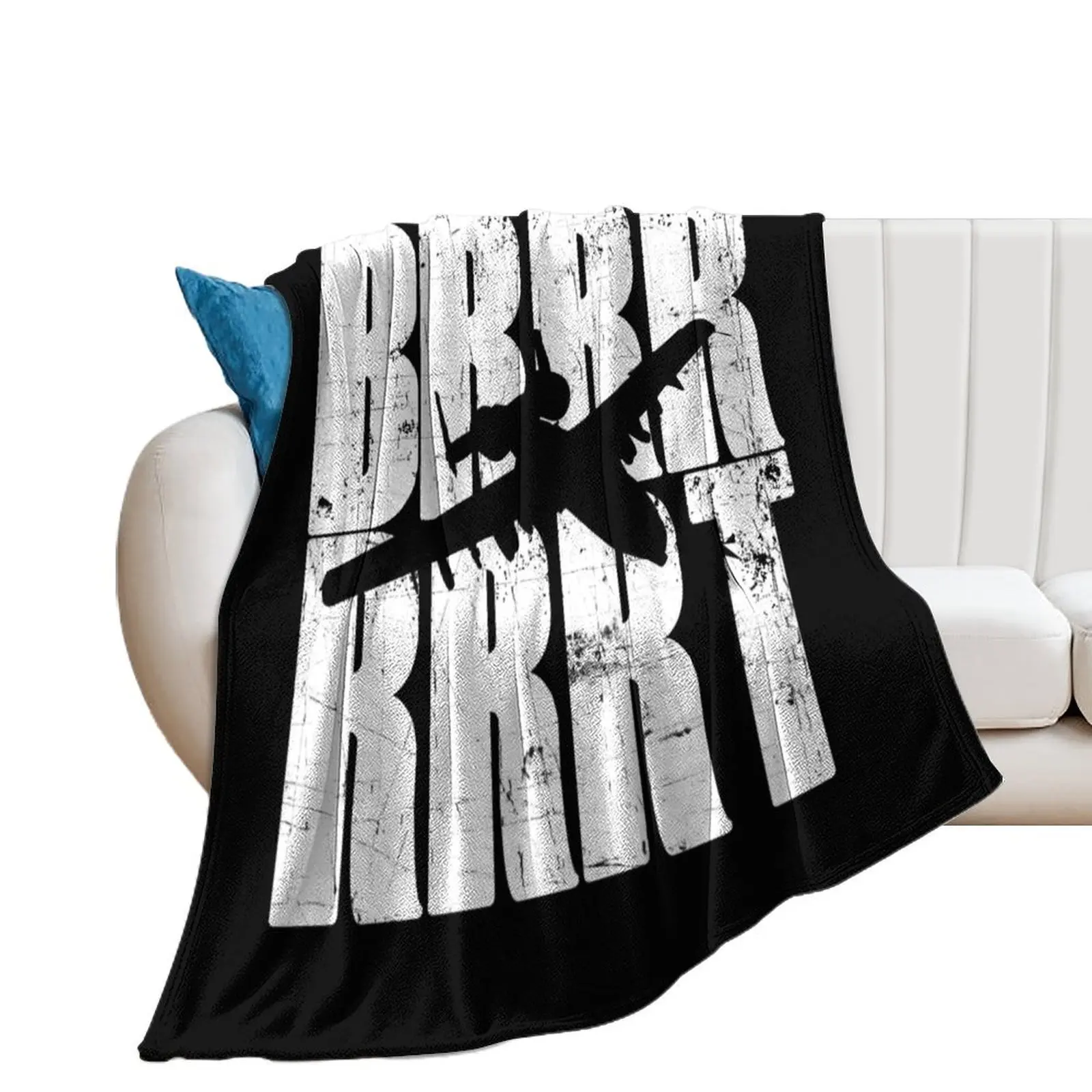 BRRRRT A-10 Warthog военный самолет роскошное декоративное одеяло