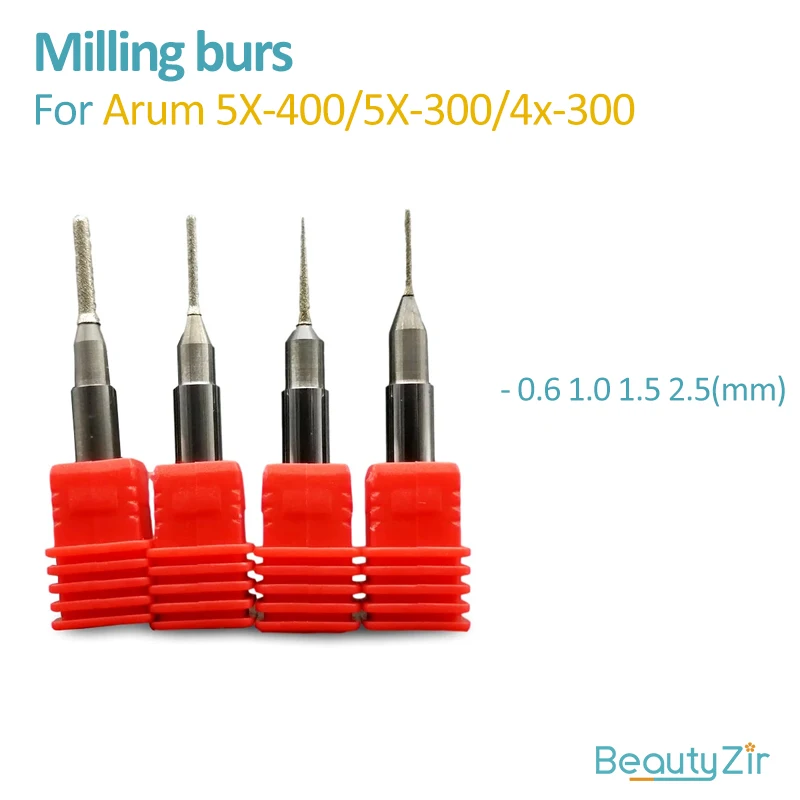 2 pieces Arum 5X-400 5X-300 4X-300 milling burs dental cad cam milling burs