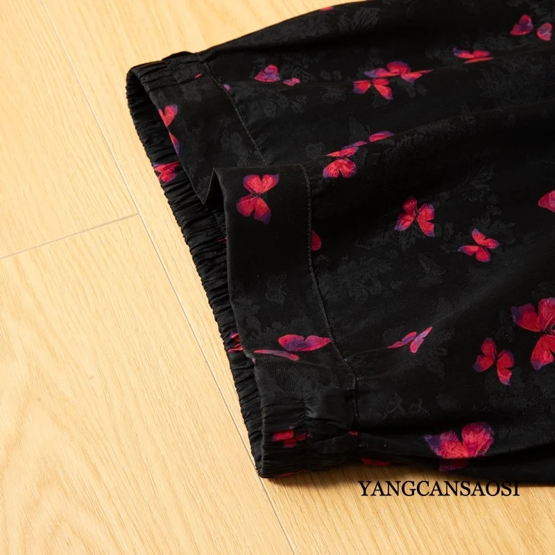 2024 осенняя женская модная новая юбка из 100% натурального шелка шелковицы