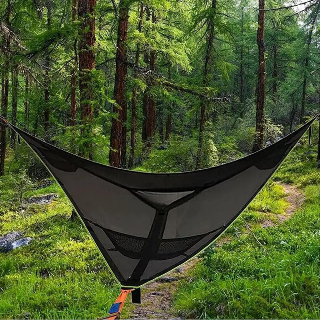 

Outdoor Aerial Hammock Multi-person Triangle Portable Camping Hammock Supplies Garden Furniture Sets Tent Hammocks Equipment Net