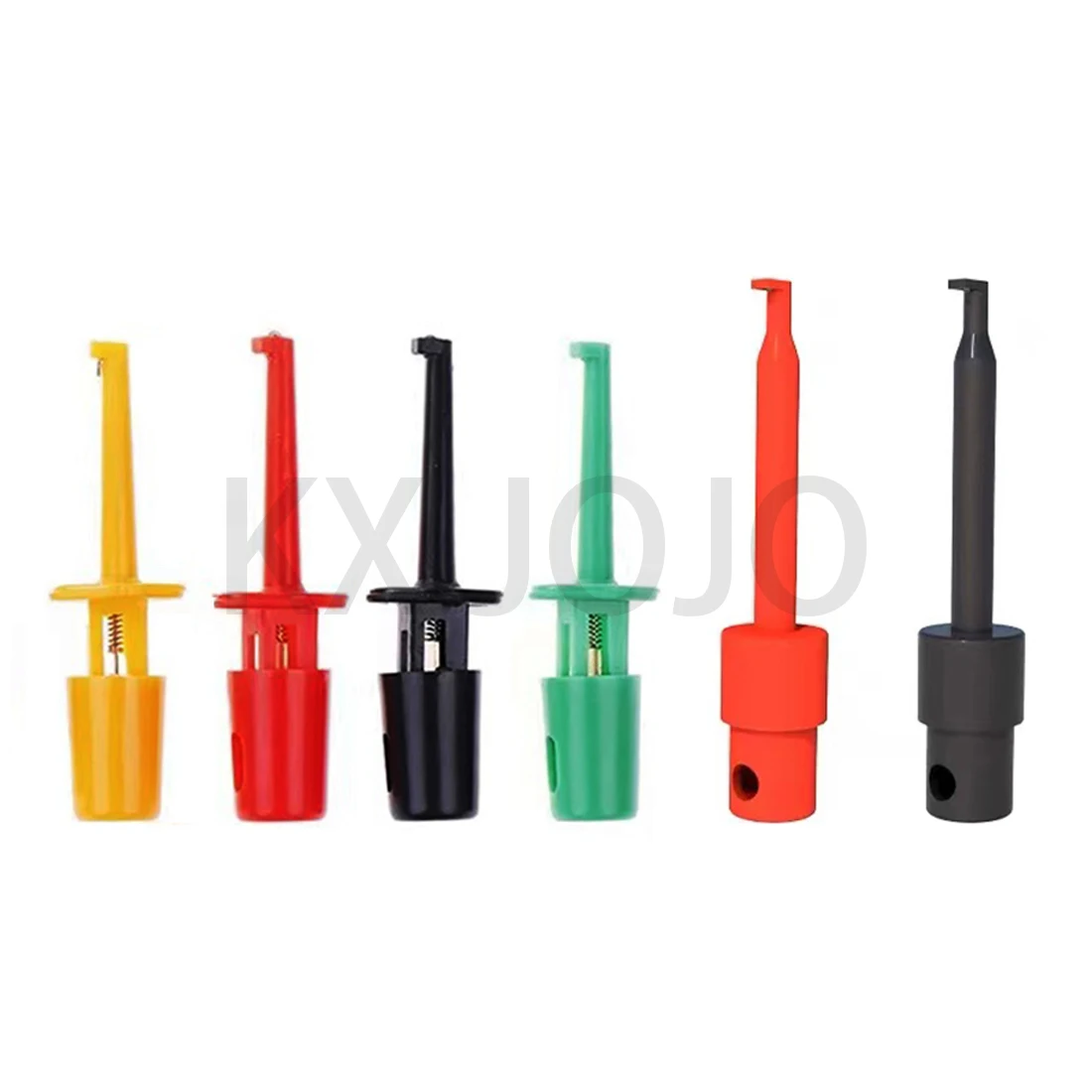

Test Hook Clip 5pcs 43/55mm Single Probe Round Electronic Testing Hook for Logic Analyzers Crocodile Clip Electric Connector