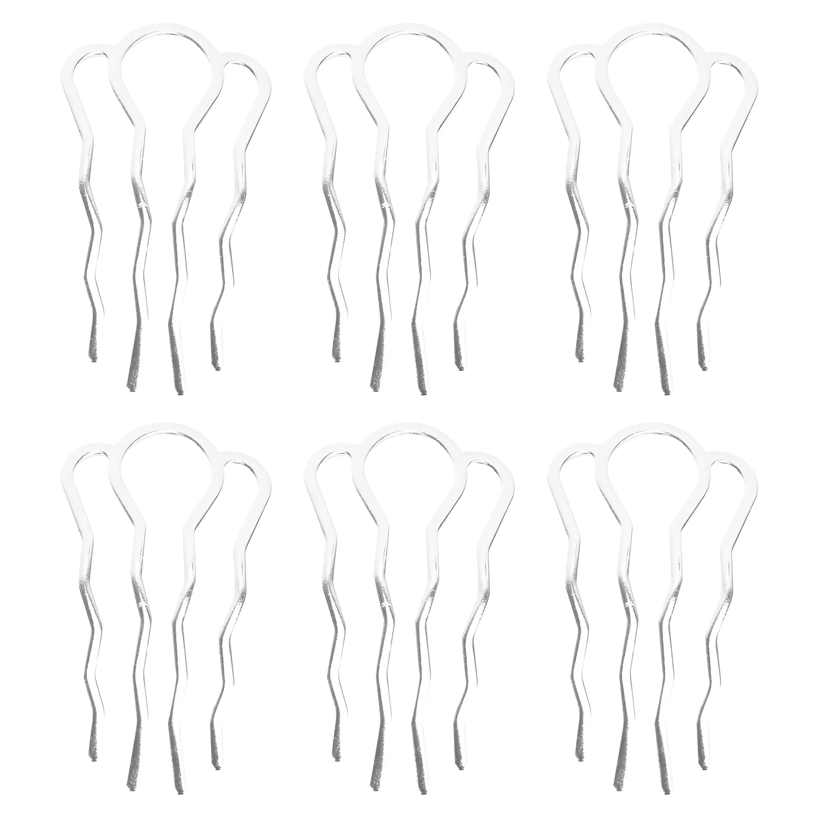 

6 Pcs Hair Clips Metal French Tool Headdress Girls Hairpin Girls Chapstick Comb Women