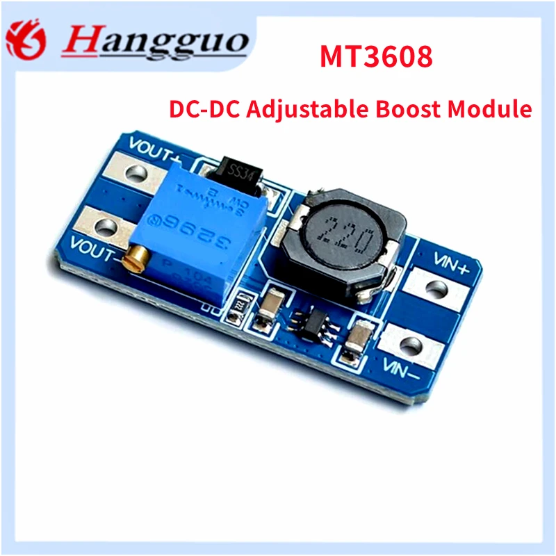 10 шт./лот MT3608 TYPE-C/USB 2A Max DC-DC повышающий модуль питания усилителя мощности от 2-24 В до