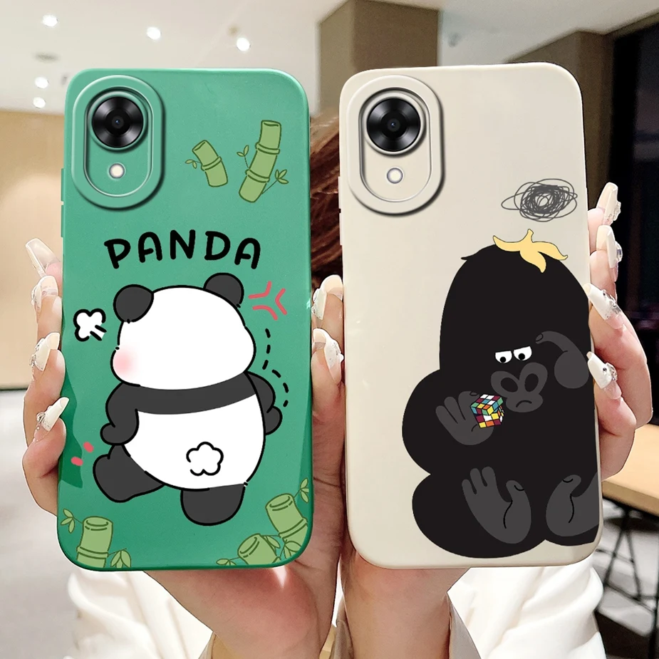 Для Oppo A17K чехол CPH2471 милый мультяшный окрашенный 6 56 ''Мягкие силиконовые