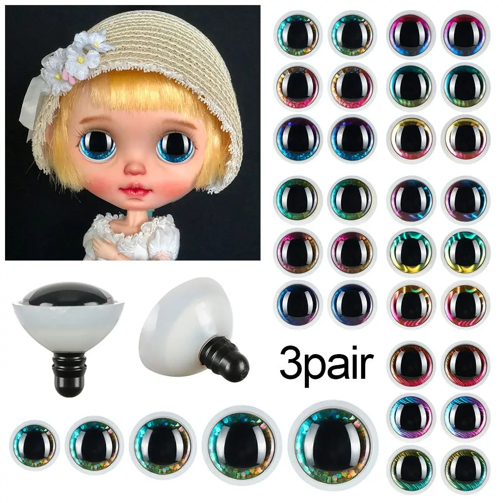 

Игрушка-марионетка ручной работы, плюшевая кукла с глазами, аксессуары для кукол, мягкое животное с блестками 3D, 14/16/18/20/25 мм