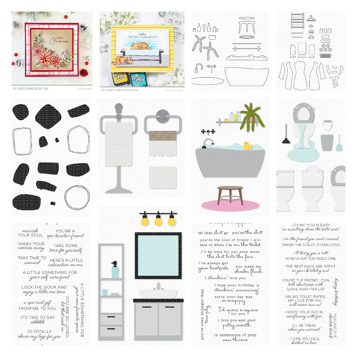 

Bathtub Washtable Toilet Grid February 2023 Release Metal Cutting Dies And Stamps crapbook Embossed Paper Card Album Craft