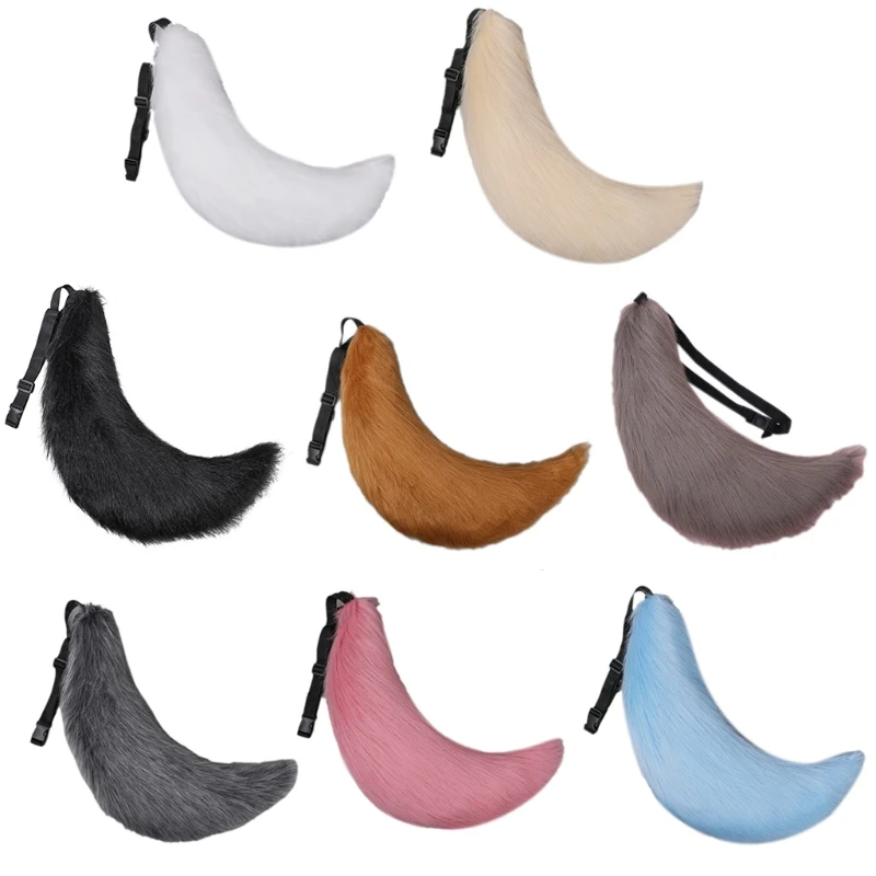 

Многоцветный пикантный плюшевый волк из аниме «кошачий хвост» для косплея на Хэллоуин