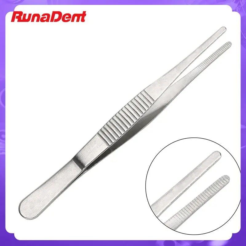 

5Pcs/set Dental Ultra Precision Stainless Steel Tweezers Thickened Dental Surgical Tool Instrument Straight Curved