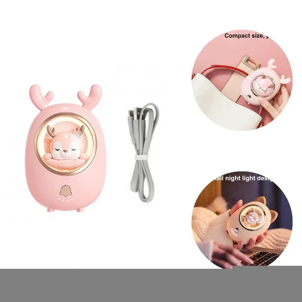 

Cartoon Cute Eye-catching 2-in-1 Hand Warmer 4 Colors Electric Warmer Safe to Use for Gifts