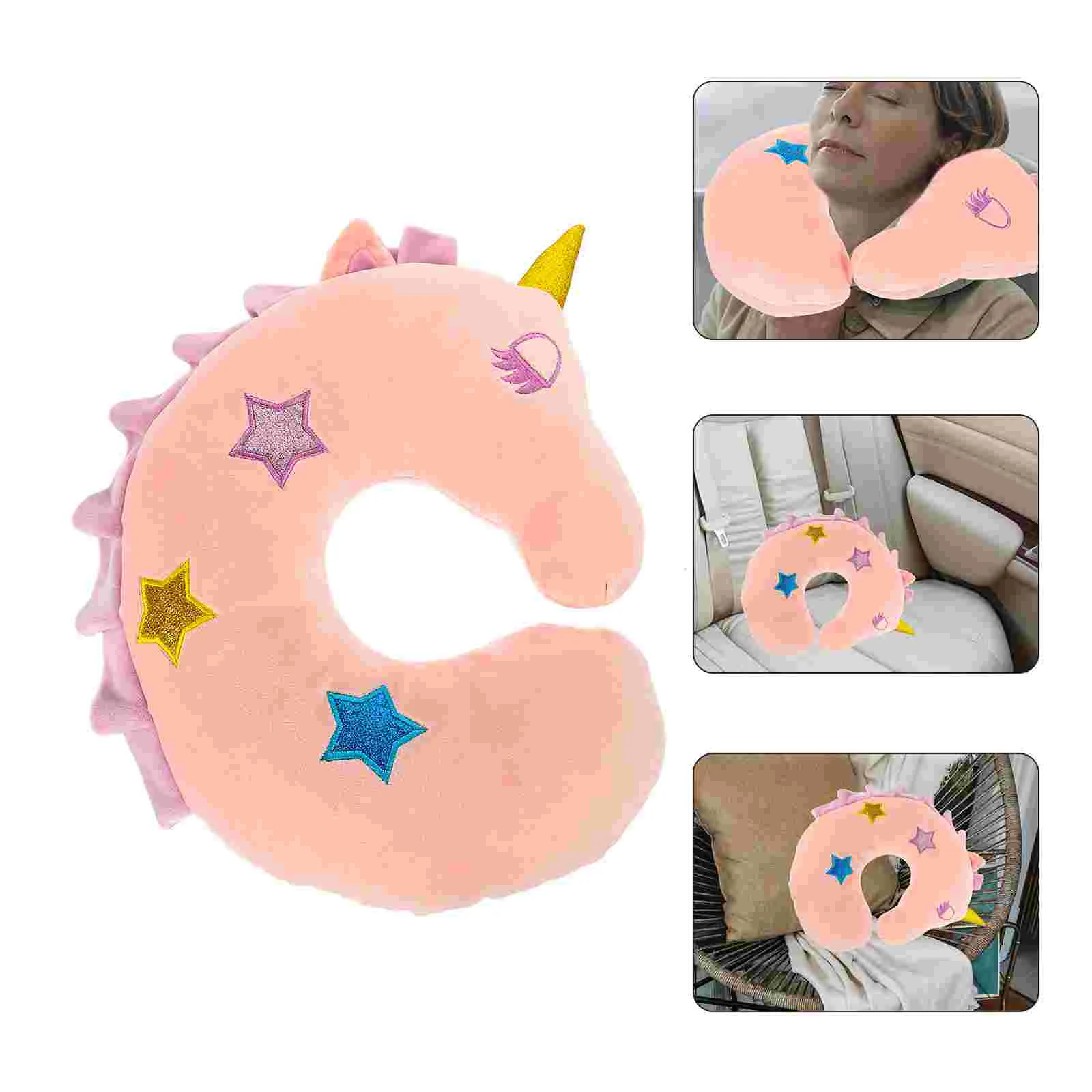 

Pillow Neck Travel Support Forsleeping Cushion U Airplane Head Shaped Rest Headrest Pillows Memorycar Plush Resting Animal Soft